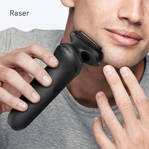 Braun Men's Electric Shaver Series 5 52-N1000SI Black, Waterproof, Flexible Blades for Soft Shaving Face and Beard, 2 Shaving Modes, Box with Cleaning Brush, Cardboard Packaging - Image 6