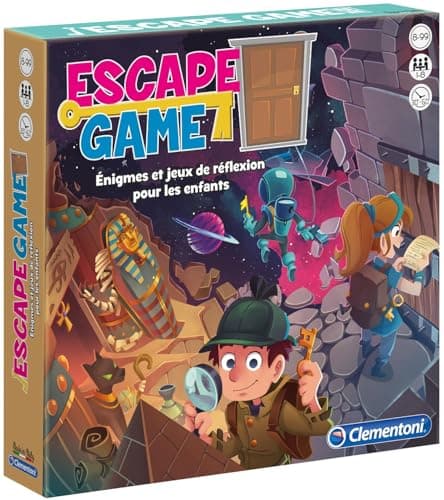 Clementoni | Escape Game Child 8+ | Cooperative Educational Board Game | 3 Theme Adventures: Pharaoh's Pyramid, Cursed Castle, Space | Logic Activity | Gift Idea - Image 2