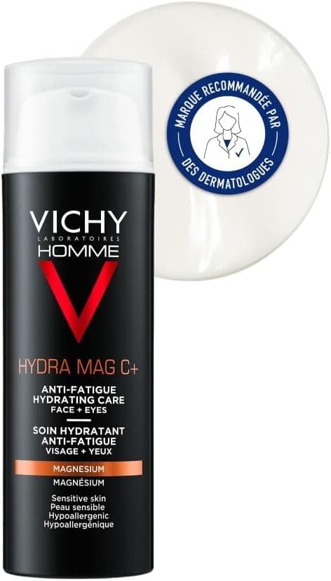 Vichy Men, Hydra Mag C+, Anti-Fatigue Face & Eye Care, Moisturizing, For Sensitive Skin, 50 ml - Image 1
