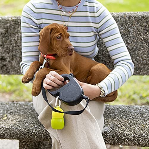 Ferplast Flippy One Retractable Dog Lead, Lead for Medium Dogs up to 20 kg, Max 5 m Extendable Cord, Single Button to Lock and Unlock, Light Blue - Image 6