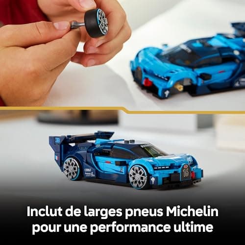 LEGO Speed Champions Hypercar Bugatti Vision GT - Jouet Voiture - Maquette avec Minifigurine Collector de Pilote - Idée de Cadeau Gaming pour Garçon dès 9 Ans & Fans de Sport Automobile 77253 - Image 5
