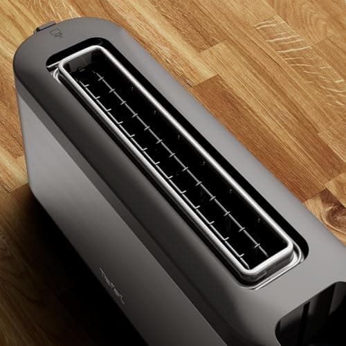 Tefal Element TL4308 Long Slotted Toaster | 7 Burnishing Levels | 1000 Watts | Integrated Roll Holder | Stylish Design | Black/Stainless Steel - Image 7