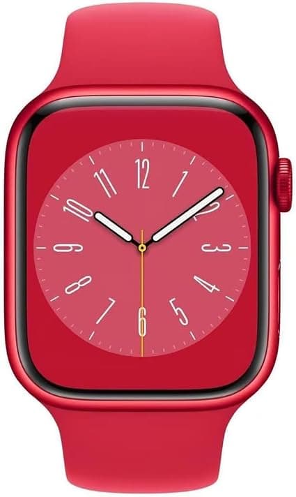 Apple Watch Series 8 (GPS, 41MM) - (PRODUCT)RED Aluminum Case with (PRODUCT)RED Braided Single Buckle Strap (Refurbished) - Image 1