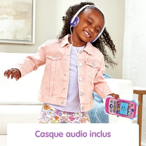 VTech - Magic Light Pink Music Player for Children with Headphones and Backlit Screen, Light Effects, Educational Music and Games, Gift for Children from 3 to 6 Years - Image 5
