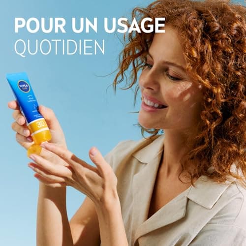 NIVEA SUN Crème solaire UV VISAGE Essentiels FPS 30 (1 x 50 ml), Protection anti UV hydratante, Écran solaire anti UVA/UVB pour tous types de peaux - Image 5