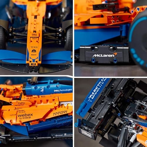 LEGO Technic La Voiture De Course McLaren Formula 1 2022 pour Adultes avec 1434 Pièces Modèle Réduit de Voiture de F1, Kit de Construction Idée Cadeau pour Hommes, Femmes, Décoration intérieure 42141 - Image 8