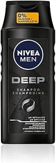 NIVEA MEN Deep Shampoo for Men, Against Oily Hair Activated Charcoal, Conditioner for Long Lasting Fresh Feeling, Vegan Shampoo for Deep Cleansing (250