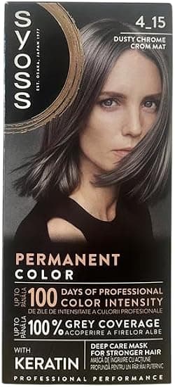 Syoss Permanent Hair Colour 4.15 Smoke Chrome 115 ml - Image 1