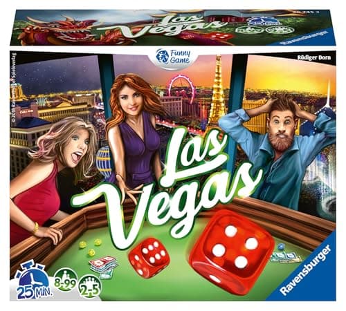 Ravensburger - Las Vegas Board Game - Strategic Casino Game - Family Game with Dice - From 2 to 5 Players - From 8 Years Old - 26745 - French Version - Image 2
