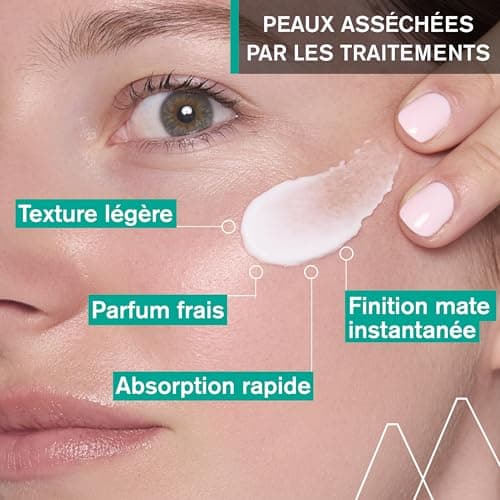 Uriage Hyseac Hydra Crème Apaisante - Hydratation 24H, Réduction Tiraillements - Texture Légère, Absorption Rapide - Fini Mat Instantané - Idéale pour les Peaux Asséchées par les Traitements - 40ml - Image 3