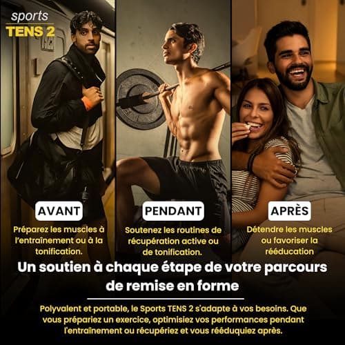 TensCare Sports Tens - Muscle Stimulator, TENS, EMS, Massage & Manual, Pain Relief, Muscle Toning & Relaxation - Image 5
