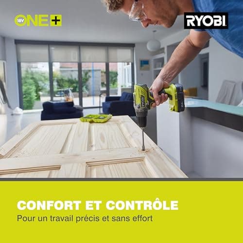 Perceuse-visseuse RYOBI - R18DD3-220S - 18V One+ - 2 batteries 2.0Ah - chargeur rapide - Image 6