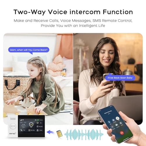 Wireless Home Alarm System, WiFi Home Alarm with APP Control, Motion Detector, Remote Controls, Window and Door Sensors, Siren, Compatible with Alexa, Google - Image 3