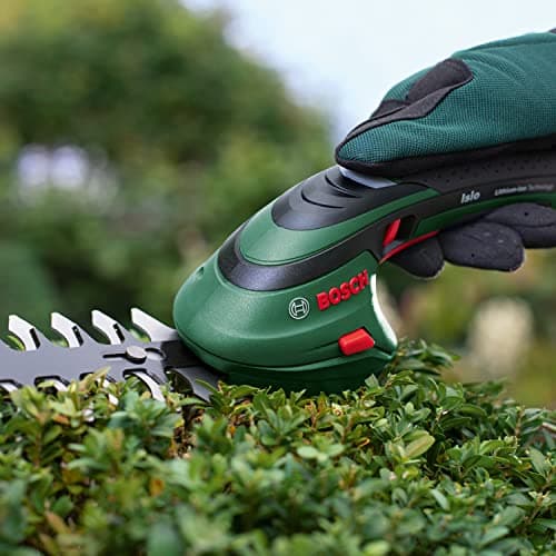 Bosch Isio Battery Grass Trimmer Set (3.6V, Blade Length 12cm, Blade Spacing 8mm, with XL Gardening Gloves Included) - Amazon Edition - Image 4