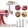 GVODE Meat Mincer Accessory for Kitchenaid Robot Patissier, Includes 3 Sausage Filling Horns, Meat Grinder for Kitchenaid Accessories - Image 2