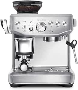 Breville Barista Express BES876BSS Impress Espresso Machine, Brushed Stainless Steel