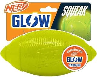Nerf Dog TPR Glow Jouet couineur Classique pour Chien Vert 17,8 cm