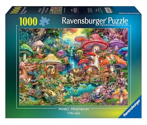 Ravensburger - Adult Jigsaw Puzzle - 1000 Piece Jigsaw Puzzle - Mushroom Village / Aimee Stewart - Adults and Children from 14 Years Old - High Quality Puzzle - Fantasy - 12001258 - Image 3