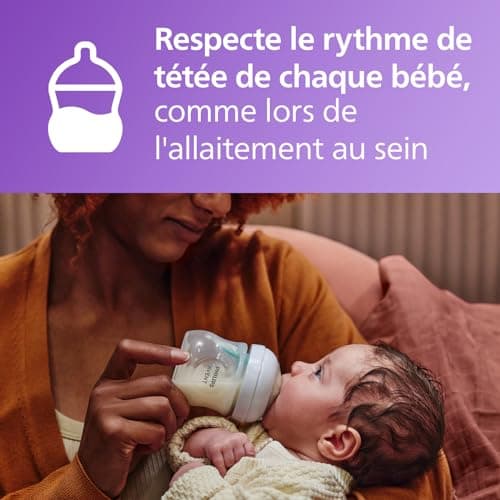Philips Avent Natural Response Baby Bottle Set: 2 x 260 ml Anti-Colic Bottles with T3 Teats (1 Months+), 2 Ultra Air Soothers (Model SCD657/12) - Image 3