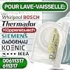 Dishwasher Water Flow Meter with Original Code 00611317 611317 for Bosch for Siemens - Made in Italy - Image 3