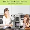 GoMaihe Ninja Swirl Compatible Containers: 4 Quart & Lids Set for Ninja NC700 and NC701 Ice Cream Maker - BPA Free - Dishwasher Safe - Image 5
