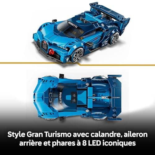 LEGO Speed Champions Hypercar Bugatti Vision GT - Jouet Voiture - Maquette avec Minifigurine Collector de Pilote - Idée de Cadeau Gaming pour Garçon dès 9 Ans & Fans de Sport Automobile 77253 - Image 4
