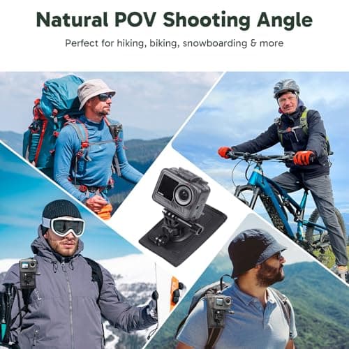 AKASO Backpack with Adjustable Shoulder Strap and J-Hook, Mount System for GoPro Hero 13/12/11/10/9 Session, DJI Osmo Action 5 Pro/4/3 Osmo Pocket, Insta360 - Image 6