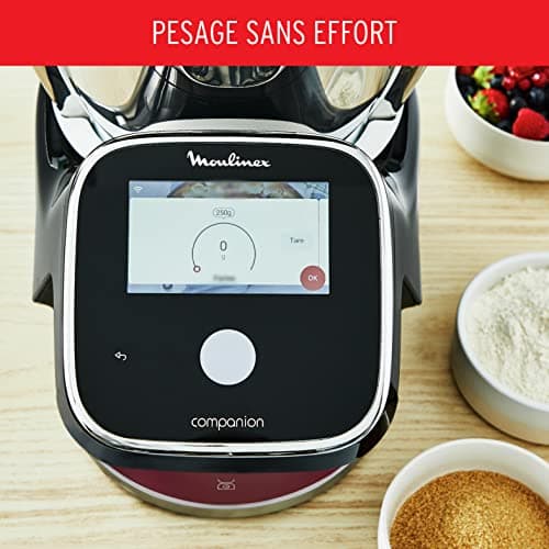 Moulinex, I-Companion Touch Pro, 18 functions, Connected, Integrated Weighing, XL Capacity 10 People, Black, Made in France, HF93E610 - Image 8