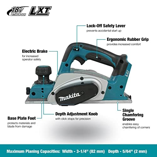 MAKITA 82 MM 18 V LXT -DKP180Z PLATE & MAKITA 821551-8 MAKITA 821551-8 HEAVY DUTY STACKABLE CASE - Image 4