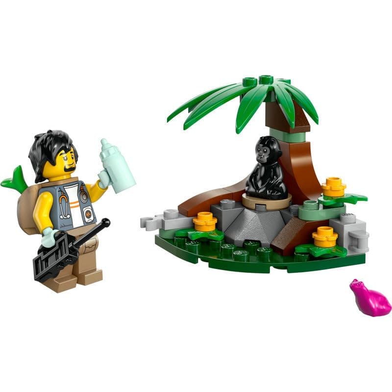 Lego City 60422 Kit - Port with Cargo Ship and 30665 Jungle Explorer with Baby Gorilla - Image 6