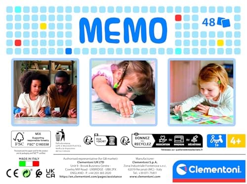 Clementoni Educational Toy Memo Pocket Disney Classics 48 Tiles - for Children 4-6 Years, Made in Italy, 18308 - Image 3