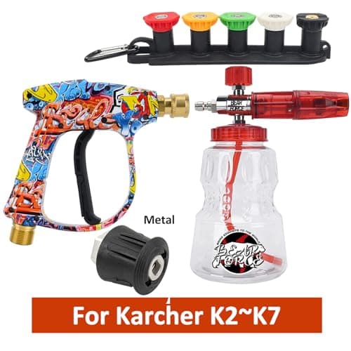 BEAR FORCE M22 ID14MM Spray Gun & 1/4" Quick Connector Snow Foam Lance For Karcher K1-K7 Pressure Washer - Image 3