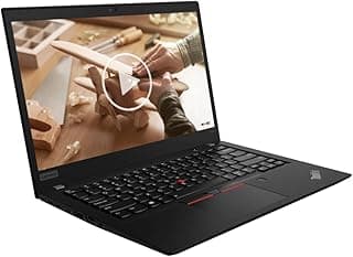 Lenovo ThinkPad T490s 14" 1920 x 1080 Full HD Intel Core i5 8265U 256 Go SSD Disque dur 8 Go Mémoire Windows 11 Pro Webcam Ordinateur portable (reconditionné)