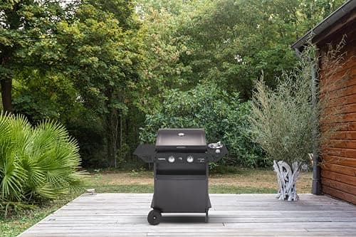 Campingaz Xpert 200 LS Plus Rocky Lava Stone Gas BBQ, BBQ Trolley with 2 Burners and 1 Late Burner, Lid + Thermometer, Folding Latte Tray, Pot 8,200 kW + 2.1 kW Late Burner. - Image 3