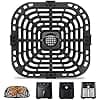 Air Fryer Accessories for Instant Pot Vortex 6 in 1 6 QT Gourmia GAF735 GAF685 6 QT Air Fryer, Original Air Fryer Replacement Tray Grill Pan Plate Crisper Plate Rack Parts, Dishwasher Safe - Image 2