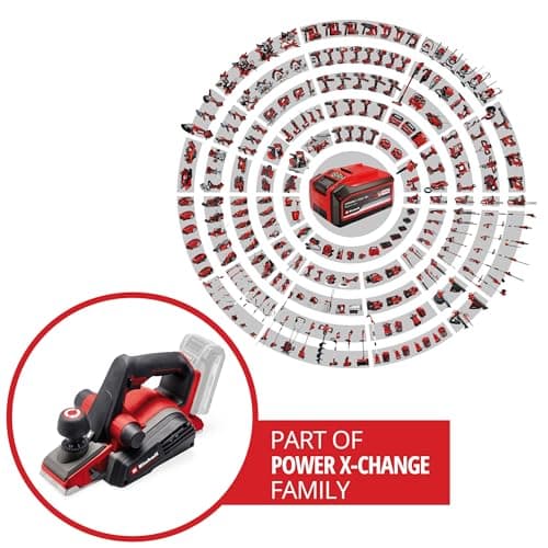 Einhell Professional Portable Cordless Planer TP-PL 18-3 Li BL-Solo Power X-Change (18V, without charcoal, width 82mm, pass depth 3mm max., iron shaft, rest pad, without battery) - Image 3