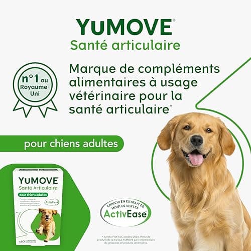 YuMOVE Osteoarthritis Dog Joint Supplement - 60 Tablets Containing ActivEase, Green Mussels, Glucosamine and Chondroitin - Triple Action for Joint Support - Image 4