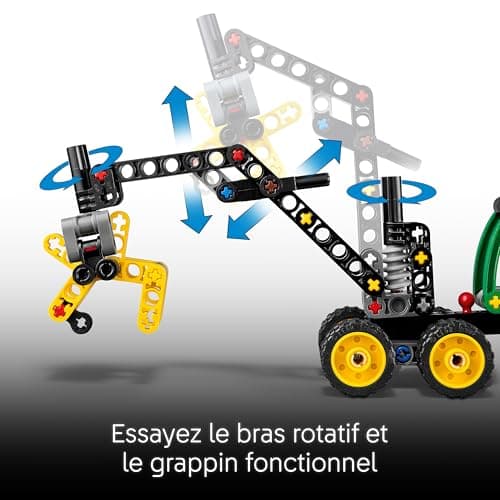 LEGO Technic The Slaughterer John Deere 1470H – Construction Toy – STEM Model with Rotating Arm & Functional Grapple – Gift Idea for Boys or Girls from 7 Years Old 42218 - Image 4