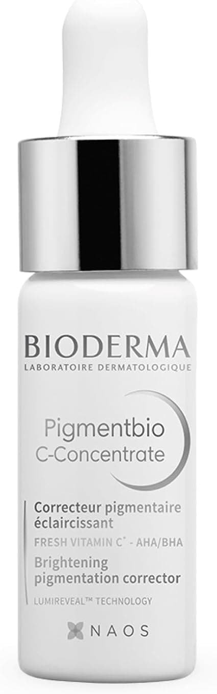 BIODERMA Pigmentbio C-Concentrate - Pigment Correcting and Lightening Night Serum - Vitamin C Cure against Dark Spots - Hyperpigmented and Sensitive Skin - Bottle 15ml