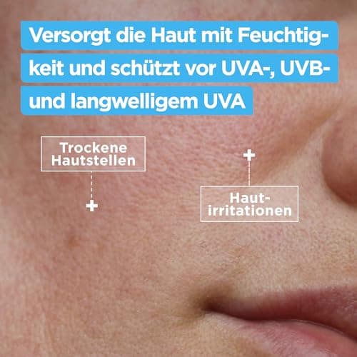 Mixa 50ml UV 50 Moisturiser for Sensitive Skin, UVB + UVA + Long UVA Protection, SPF 50, with Hyaluronic Acid, Suitable for Face and Neck, Hypoallergenic, 50 ml - Image 4