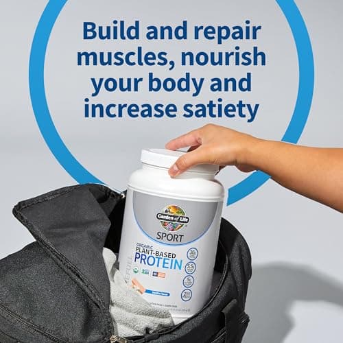 Garden of Life Sport Organic Plant-Based Protein, Vanilla - 806g - Image 4