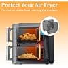 2 Pcs Anti Splash Grille for Air Fryer Ninja Double Stack XL SL400EU & SL300EU, Reusable Dish Mould Silicone Air Fryer Accessories Air Fryer for Ninja Double Stack SL400EU SL300EU - Image 4