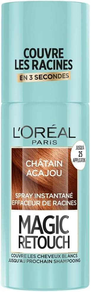 L'ORÉAL PARIS Magic Retouch Instant White Hair and Root Corrector Spray for Men and Women 75 ml Mahogany - Image 1