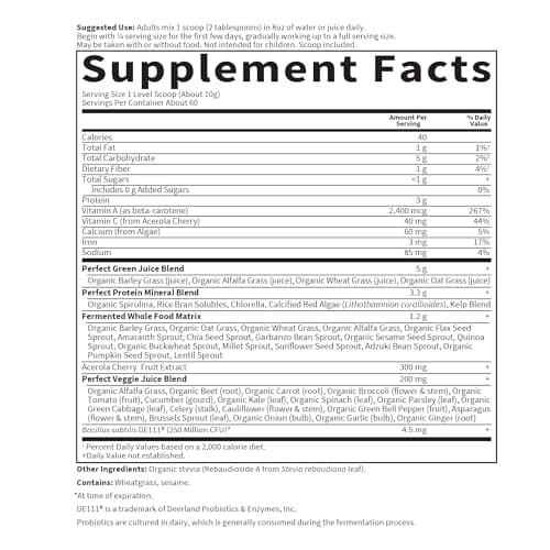 Perfect Food, Super Green Formula, 21,16 oz (600 g) - Garden of Life - Image 6