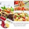 COFUN 3 in 1 Pasta Machine Accessories for KitchenAid Pasta Processor Stainless Steel Pasta Accessory, Includes Pasta Sheet Roller, Spaghetti Cutter, Fettuccine Cutter - Image 7