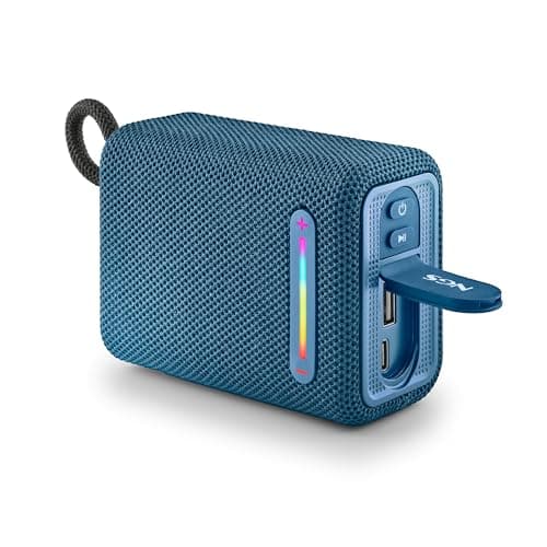 NGS Roller Furia 1 Blue – Portable Speaker Compatible with Bluetooth Technology, RGB Lights, IPX6 Waterproof, 15 W, True Wireless, USB, 9 Hours of Battery Life, Blue - Image 2