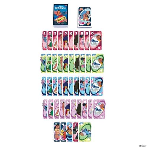 Mattel Games Disney Uno Lilo and Stitch Card Game for the Whole Family, Kids and Adults, with a Special Movie Inspired Card, JCC10 - Image 6