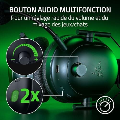 Razer Blackshark V2 Pro (Xbox) - Wireless E-Sports Headset for Xbox S - X & One (50mm Triforce Speakers, HyperSpeed Wireless RF & Bluetooth, HyperClear Detachable Microphone) Black - Image 6