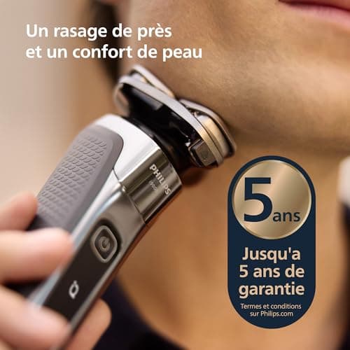 Philips i9000 Wet and Dry Electric Shaver with Skin IQ Technology, Triple Lift & Cut System, SteelPrecision Blades 360 Dual Rotary Blades, Model X9002/30 - Image 5
