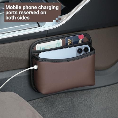 Side Pocket Organizer Seat Main Driver Organizer Car Universal Holder for Mobile Phone Universal Car Seat Accessories for Door (Black) - Image 6